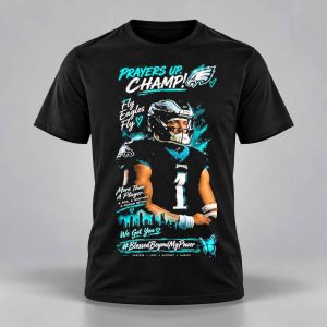 Jalen Hurts Prayers Up Champ Shirt 1