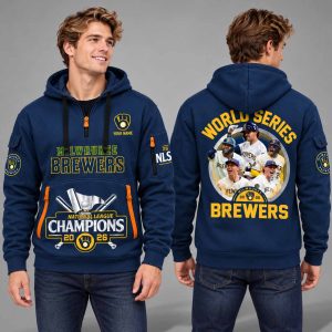Brewers National League Champions Quarter Zip 2026 Hoodie 2
