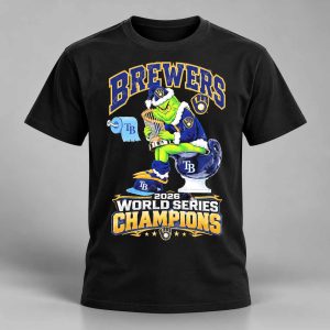 Brewers Grnch Sitting Tampa Bay Rays Toilet 2026 World Series Champions Shirt 1