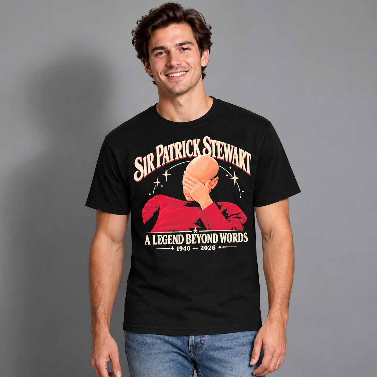 Sir Patrick Stewart A Legend Beyond Words Facepalm Shirt 2 Sir Patrick Stewart A Legend Beyond Words Facepalm Shirt 2