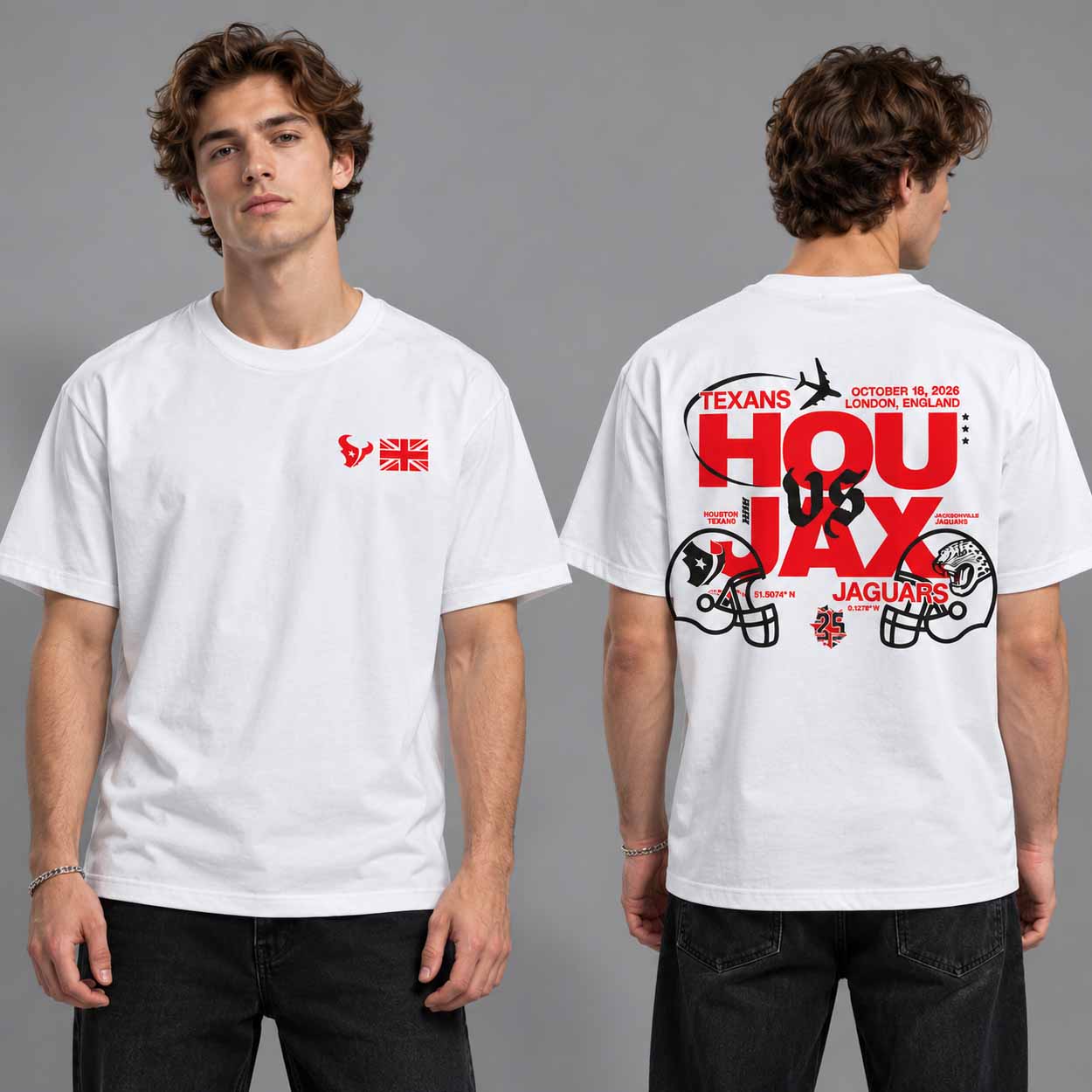 Texans HOU vs JAX London Game 2026 Shirt 2 Texans HOU vs JAX London Game 2026 Shirt 2