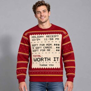 2026 Holiday Receipt Ugly Christmas Sweater 2