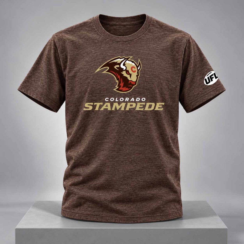 UFL Unveils 2026 27 Colorado Stampede Tri blend Shirt 1