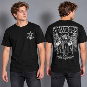 Cowboys Día de Muertos Mariachi Skeletons 2026 Shirt 2