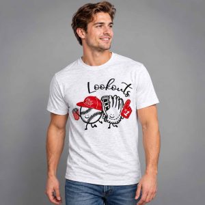 Chattanooga Lookouts Cute Baseball Ball And Glove Play Ball Shirt 2