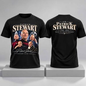 Sir Patrick Stewart Legend Icon Thank You For The Memories Sir Shirt 1