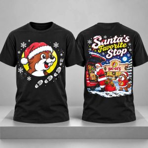 Buc ee’s x Santa’s Favorite Stop Gas Station Shirt 1