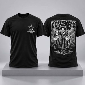 Cowboys Día de Muertos Mariachi Skeletons 2026 Shirt 1