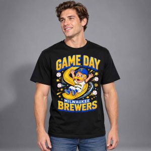 Brewers Brew Crew Home Run Heroes Cartoon Shirt 3 Brewers Brew Crew Home Run Heroes Cartoon Shirt 2