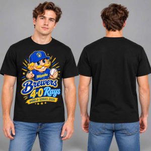 Brewers 4 0 Rays World Series Champions Cartoon Shirt 1