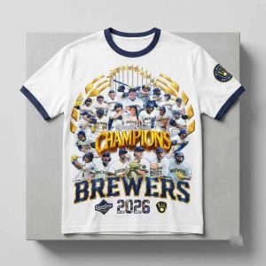 Brewers World Series Champs Team Rosters 2026 Shirt 5