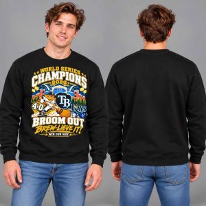 Brewers 4 0 Rays World Series Champions 2026 Broom Out Shirt 3