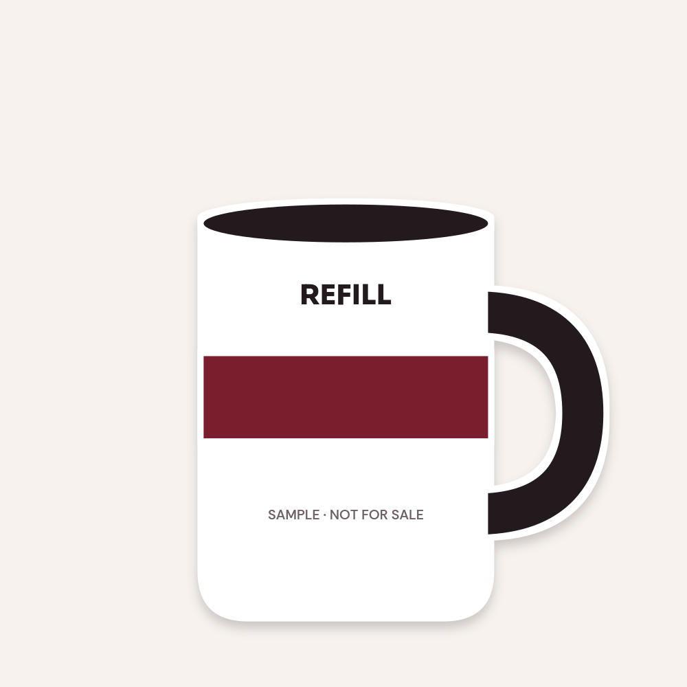 SAMPLE Refill Mug 1 SAMPLE product image SAMPLE MUG