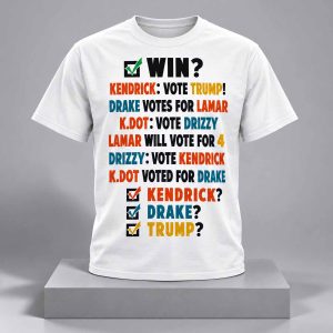 Funny Kendrick Drake Trump Vote Ballot Shirt 1