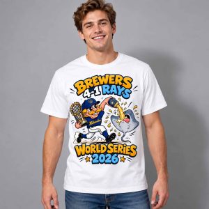 Brewers Mascot Pouring Beer On A Ray World Series Champions 2026 Shirt 2