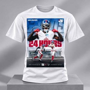 Giants At Houston Texans Week 7 Oct 25 1.00 PM Go Big Blue Graphic Poster Shirt 1