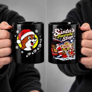 Buc ee’s x Santa’s Favorite Stop Gas Station Mug 2